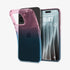 ACS06557 - iPhone 15 Pro Max Case Liquid Crystal in crystal clear showing the back